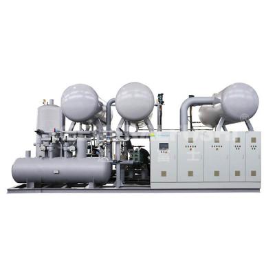 Screw barrel pump parallel compressor set unit